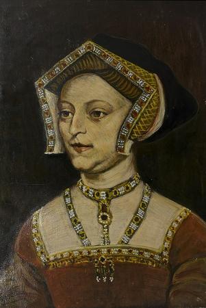 Quadro di Ugo  Capitoni III moglie di Enrico VIII - olio tavola 